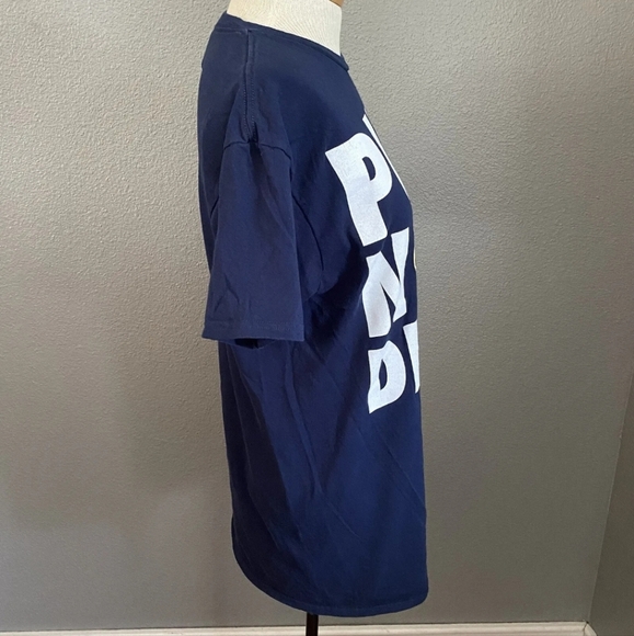 Delta Pro Weight Women’s Graphic T-Shirt Size Medium Pugs Not Drugs Blue Ladies - Picture 3 of 8